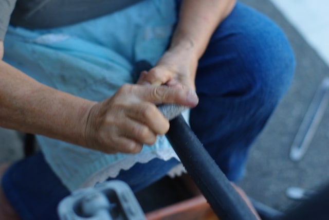 自転車のパンク修理