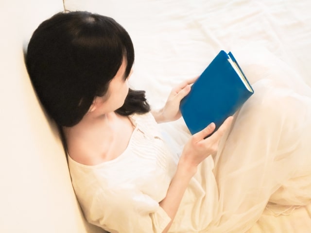 本を読むところ