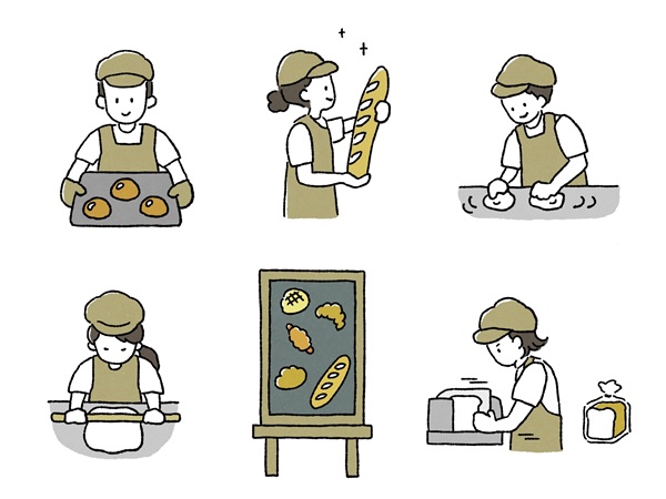 パン屋さん、パン職人